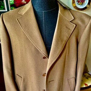NEW Canali Men's Cashmere Lana, Wool Overcoat Camel Size EU/IT50, $2895RT